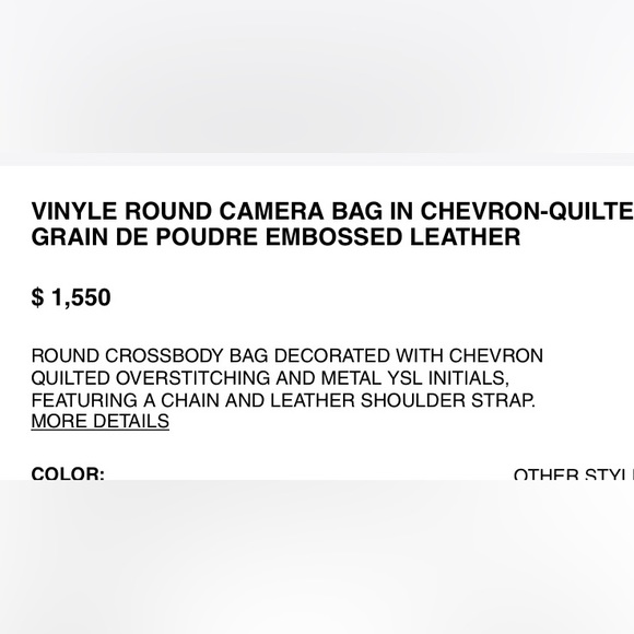 Ysl tan silver hardware camera bag - Picture 2 of 2